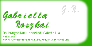 gabriella noszkai business card